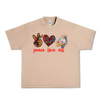 Burro peace love art Urban Heavy Tee - texasbilliewilder