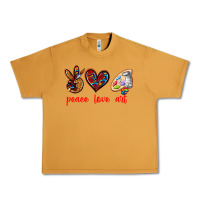 Peanut Butter peace love art Urban Heavy Tee - texasbilliewilder