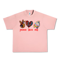 Salmon peace love art Urban Heavy Tee - texasbilliewilder