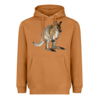 Meerkat Hand Drawn Wallaby Animal Heavyweight Hoodie - LillyAllenDesigns