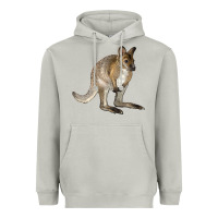 Moon Dust Hand Drawn Wallaby Animal Heavyweight Hoodie - LillyAllenDesigns