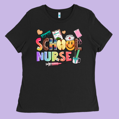 School Nurse Ladies Tee Designed By Adodesignshop
