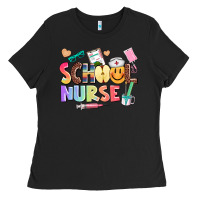 Black school nurse Ladies Tee - AdoDesignShop
