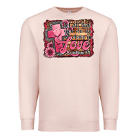 Pale Pink let all that you do be done in love Premium Sweatshirt - Jasminsmagicworld