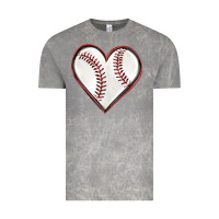 Cloud Rock baseball heart Vintage Tee - texasbilliewilder