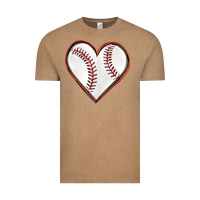 Vintage Coffee baseball heart Vintage Tee - texasbilliewilder