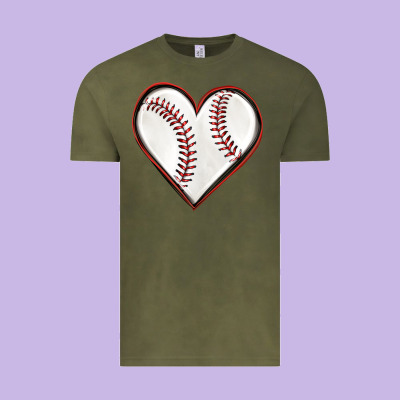 Vintage Tee baseball heart