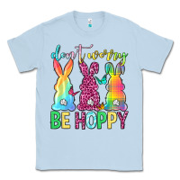 Dusty Blue Don't worry be hoppy Easter Day Classic Tee - Neo Western