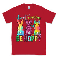 Red Don't worry be hoppy Easter Day Classic Tee - Neo Western