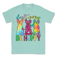 Seafoam Don't worry be hoppy Easter Day Classic Tee - Neo Western