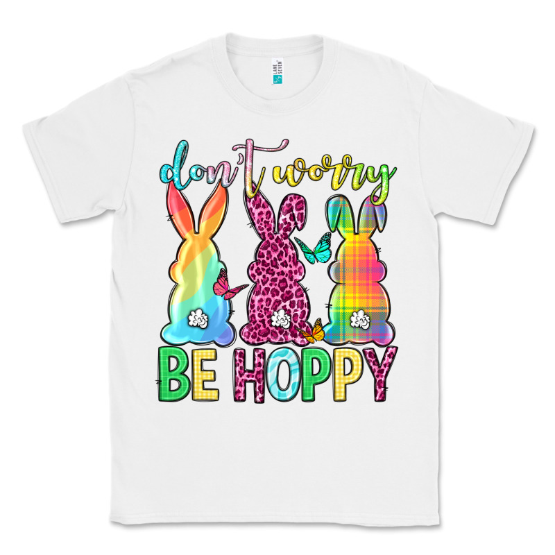 Don't Worry Be Hoppy Easter Day Classic Tee by Neo Western | Teevron