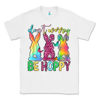 White Don't worry be hoppy Easter Day Classic Tee - Neo Western
