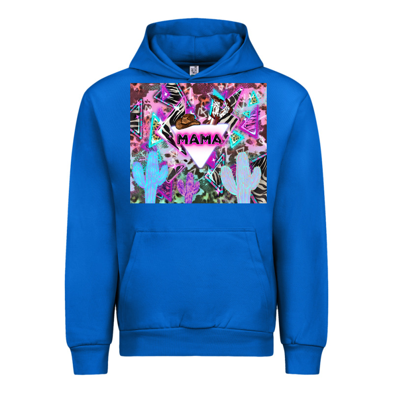 Mama Cowboy Western Animal Pattern Neon Urban Hoodie by LillyAllenDesigns | Teevron