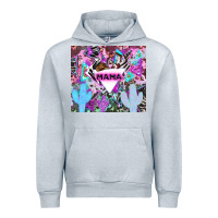 Heather Grey mama cowboy western animal pattern neon Urban Hoodie - LillyAllenDesigns