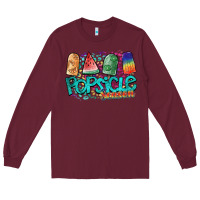 Burgundy popsicle season Long Sleeve Tee - SublimationCraftShop