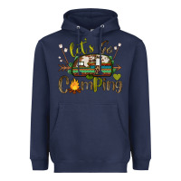 Navy let's go camping Heavyweight Hoodie - BarkalooDesign
