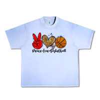 Grape Ice peace love basketball Urban Heavy Tee - Zillion Design Studio
