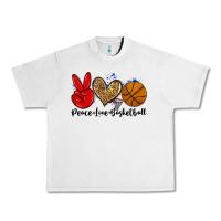 Lunar Rock peace love basketball Urban Heavy Tee - Zillion Design Studio