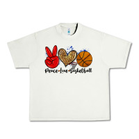 Pistachio peace love basketball Urban Heavy Tee - Zillion Design Studio