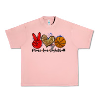 Salmon peace love basketball Urban Heavy Tee - Zillion Design Studio