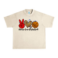 Sandshell peace love basketball Urban Heavy Tee - Zillion Design Studio
