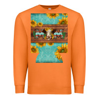 Carrot mom hereford cattle sunflowers on tooled leather regular can cooler Premium Sweatshirt - BarkalooDesign