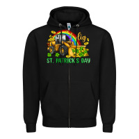 Black i dig st patrick s day bulldozer Zipper Hoodie - JahusDesignShop
