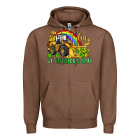 Chestnut i dig st patrick s day bulldozer Zipper Hoodie - JahusDesignShop