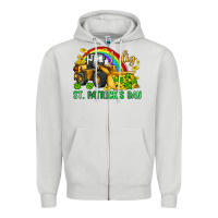 Dove Grey i dig st patrick s day bulldozer Zipper Hoodie - JahusDesignShop