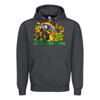 Smoke i dig st patrick s day bulldozer Zipper Hoodie - JahusDesignShop