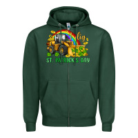 Sports Green i dig st patrick s day bulldozer Zipper Hoodie - JahusDesignShop