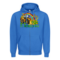 True Royal i dig st patrick s day bulldozer Zipper Hoodie - JahusDesignShop