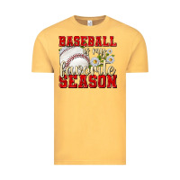 Vintage Mustard baseball is my favorite season Vintage Tee - texasbilliewilder