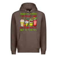 Coffee christmas characters coffee cups Premium Hoodie - MaliasSmallBusiness