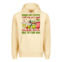 Pina Colada christmas characters coffee cups Premium Hoodie - MaliasSmallBusiness