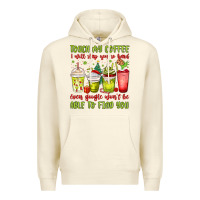 Sandshell christmas characters coffee cups Premium Hoodie - MaliasSmallBusiness