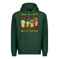 Sports Green christmas characters coffee cups Premium Hoodie - MaliasSmallBusiness