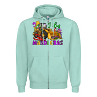 Seafoam i dig mardi gras bulldozer Zipper Hoodie - JahusDesignShop
