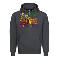 Smoke i dig mardi gras bulldozer Zipper Hoodie - JahusDesignShop