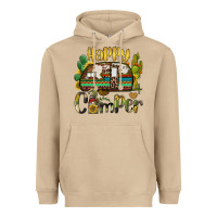 Mushroom happy camper caravan and gnome Heavyweight Hoodie - BarkalooDesign