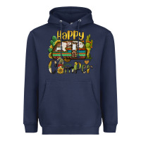 Navy happy camper caravan and gnome Heavyweight Hoodie - BarkalooDesign