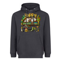 Smoke happy camper caravan and gnome Heavyweight Hoodie - BarkalooDesign