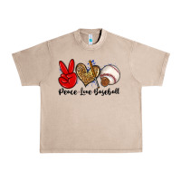 French Oak peace love baseball Urban Heavy Tee - Zillion Design Studio