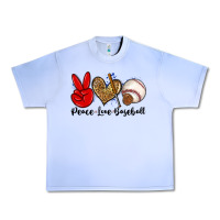 Grape Ice peace love baseball Urban Heavy Tee - Zillion Design Studio