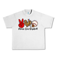Lunar Rock peace love baseball Urban Heavy Tee - Zillion Design Studio
