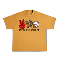 Peanut Butter peace love baseball Urban Heavy Tee - Zillion Design Studio
