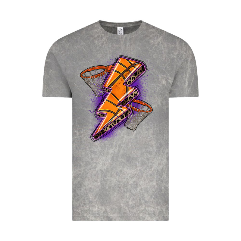 Basketball Lightning Bolt Vintage Tee by Zillion Design Studio | Teevron