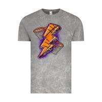 Cloud Rock basketball lightning bolt Vintage Tee - Zillion Design Studio