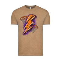 Vintage Coffee basketball lightning bolt Vintage Tee - Zillion Design Studio