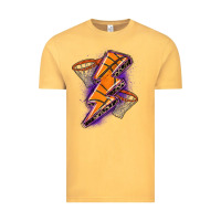 Vintage Mustard basketball lightning bolt Vintage Tee - Zillion Design Studio
